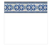 Liner Piscine 75/100 Blanc avec frise Oxford Dia 4.60m H 1.30m
