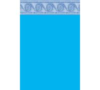 Liner Piscine 75/100 Bleu foncé frise carthage 5.50 x 3.70m H1.20m