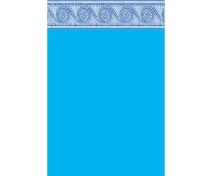 Liner Piscine 75/100 Bleu foncé frise carthage 5.50 x 3.70m H1.20m
