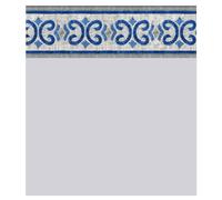 Liner Piscine 75/100 gris frise Oxford 5.50 x 3.70m H1.32m