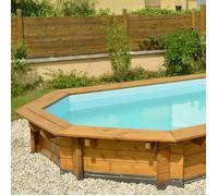 Liner Piscine Hors Sol Bois - OOGARDEN - PI008 Manaia 130 - 2020 4377 x 2482 x 1300 - 75/100 - Bleu