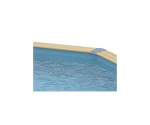 Liner pour piscine bois octogonale 6,10 x 4,00 x h1,30m Liner bleu