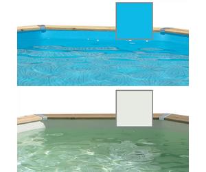 Liner pour piscine bois Ubbink octogonale - Beige - Octogonale 4,30 x h1,20m