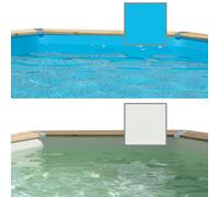 Liner pour piscine bois Ubbink octogonale Modèle - Octogonale 4,30 x h1,20m, Coloris du liner - Gris