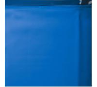 Liner pour piscine ovale GRE - 810x470 cm - Bleu uni - 40/100 PVC - Protection anti-UV