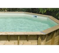Liner pour piscine bois Ubbink octogonale - Beige - Octogonale 5,10 x h1,20m