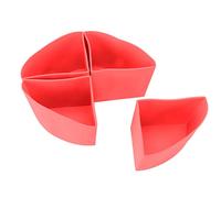 Liner pour Slow Cooker, Séparateur 4 en 1 en Silicone Réutilisable, pour Cuve 6 Quart - Cuisine Rapide, Haute Résistance Thermique, Pour Cuisiniers à Domicile; liner autocuiseur; (Rouge)