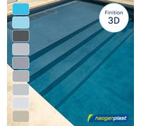 Liner PVC armé 3D Stoneflex Haogenplast - Ivory - 1,65 x 25 m
