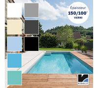 Liner PVC armé Alkorplan 2000 VERNI Uni (150/100e) - Blanc - 2,05 x 25 m