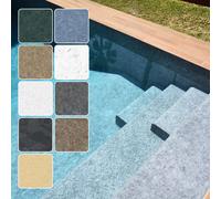 Liner PVC armé Aquasense 180/100e imprimé texturé - 41,25 m² - White Riviera -