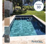 Liner PVC armé Relief Hydroflex - Dune New - 1,65 x 25 m