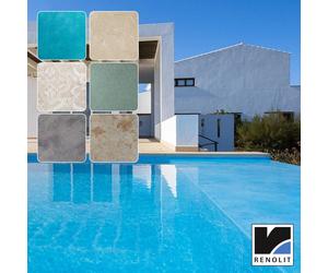Liner PVC armé Renolit Alkorplan Vogue (200/100e) - Nordic - Gris et métal Onix -
