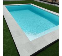 Liner PVC armé uni verni ALKORPLAN 2000 - Gris clair - 2,05 x 25 m