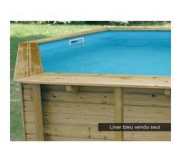 Ubbink Liner pour piscine en bois Bleu Ø 410 cm
