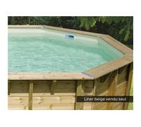 Liner seul pour piscine bois Linéa 8,00 x 5,00 x 1,40 m Beige