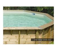 Ubbink – Liner pour piscine bois Octogonale – Beige – 4,30 x h1,20 m
