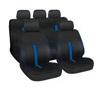 Liners Speed pour Sièges Voiture Tissu Polyester Noir Inclus 5 Copripoggiatesta