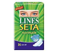 lines-absorbent soie, Coupe, avec des ailes, pinces