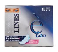Lines Il est extra avec ailes absorbantes en Lactifless, lot de 9 pièces