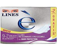 Lines Il est long avec ailes absorbantes en Lactifless, paquet de 9 pièces +2 cadeau