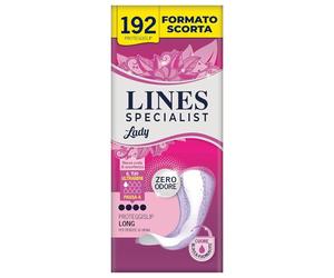 Lines Specialist Lady Ultra Mini, Assorbenti per Incontinenza Donna, con Tecnologia Zero Odore e Barriere Laterali Protettive, Scorta Mensile, 8 Confezioni da 24 Unità
