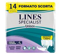 Lines Specialist Lot de 2 paquets de 14 unités de 14 couches pour femme et homme