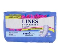 Lines Specialist Protection extra absorbante pour incontinza légère Lot de 12 serviettes absorbantes 1 x 270 g
