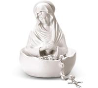 Lineshading Statue de Notre Dame de Grâce, porte-chapelet souvenir de la Vierge Marie de 12,7 cm, statues de mère bénie en résine, cadeaux catholiques pour femme, décoration d'intérieur religieuse