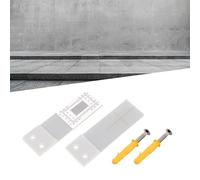 Linestorm Moniteur de fissures d'angle pour mesurer la largeur des fissures murales, échelle de surveillance structurelle en plastique avec grille XY ± 1 mm, ± 20 mm horizontale/± 10 mm plage