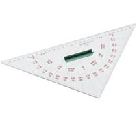 Linex 100413035 Nautical Protractor Bi-Colour Labelled with Plastic Handle and V