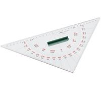 Linex 3200MRH Rapporteur nautique Triangle de navigation 32 cm avec poignée Échelle de mesure de longueur 15-0-15 mm