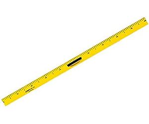 Linex BB100 Règle en plastique avec poignée et picots en caoutchouc Jaune 100 cm