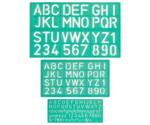 Linex Pochoir Lettrage Set Lxg8500S 10/20/30Mm