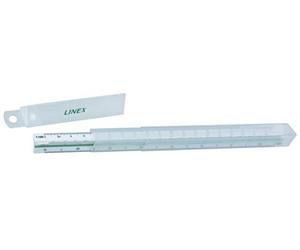 Linex Règle triangulaire Blanc 300 mm