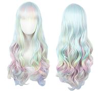 Linfairy courte Sliver Perruque pour cosplay Costume d'Halloween Goshenite Perruque pour femme