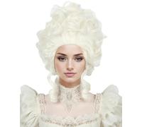 Linfairy La perruque blonde courte pour les femmes s'adapte au costume des années 50 années 80