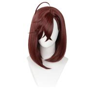 Linfairy Perruque courte unisexe pour cosplay déguisement d'Halloween (Brown)