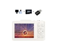 LINFE Appareil photo numérique 4K, 48 mégapixels, 2,8 pouces HD, zoom 16x, flash intégré pour les étudiants et les amateurs Appareil photo numérique