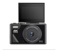 LINFE Appareil photo numérique, 64 Go Appareil photo pour enfants, 3,0 pouces, 64MP, WiFi, zoom 18x, pour les voyages et le vlogging noir noir G