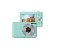LINFE Appareil photo numérique pour enfants 1080P 44MP, zoom 16x, écran 2,4 pouces, mini caméra compacte, stabilisation d'image, selfie, format de