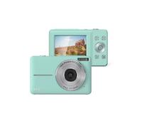 LINFE Appareil photo numérique pour enfants 1080P 44MP, zoom 16x, écran 2,4 pouces, mini caméra compacte, stabilisation d'image, selfie, format de