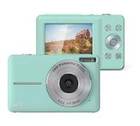 LINFE Appareil photo numérique pour enfants 1080P 44MP, zoom 16x, écran 2,4 pouces, mini caméra compacte, stabilisation d'image, selfie, format de