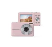 LINFE Appareil photo numérique pour enfants 1080P 44MP, zoom 16x, écran 2,4 pouces, mini caméra compacte, stabilisation d'image, selfie, format de