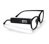 LINFE Caméra d'action haute définition, caméra pour lunettes, compatible Wi-Fi, visualisation en temps réel via l'application, enregistrement audio et vidéo, noir noir G