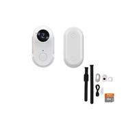 LINFE Caméra d'action HD WIFI, mini caméra anti-tremblement, caméra pour sports de plein air, caméra pour animaux domestiques, blanc, 32GB