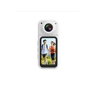 LINFE Caméra de sport HD 2,7K, caméra magnétique rotative à 180°, grand angle - Blanc - 32 Go