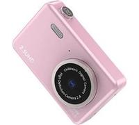 LINFE Caméra numérique HD 48 mégapixels, double caméra avant et arrière, écran LCD - Rose