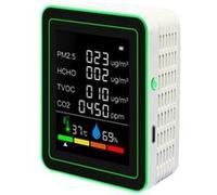 LINFE Détecteur de qualité de l'air 6 en 1, détection de dioxyde de carbone, surveillance de la température et de l'humidité, générateur de CO2 - Style 3 G