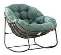 LINFE Fauteuil à bascule extérieur, fauteuil à bascule confortable intérieur et extérieur-vert vert G