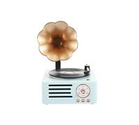 LINFE Haut-parleur Bluetooth T15 Mini Lecteur de Disques à Usage Domestique Ornements Rétro de Bureau 1500MAH bleu bleu G